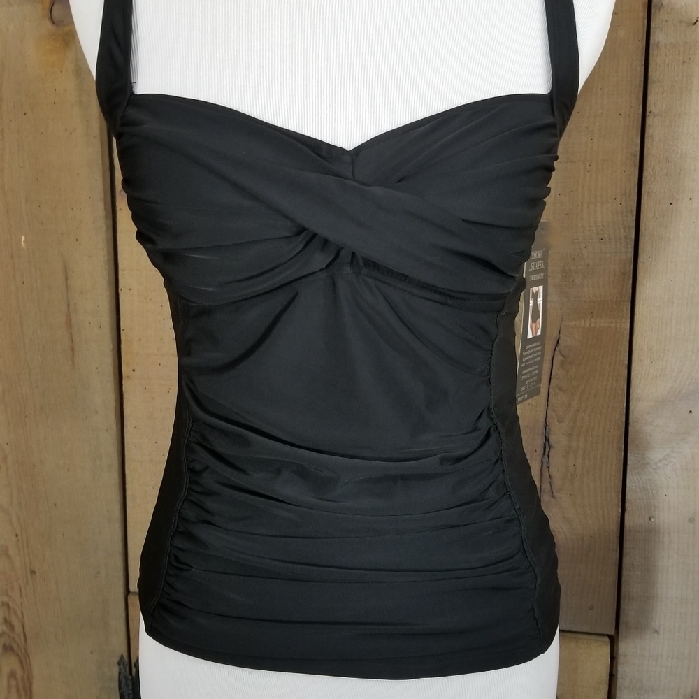 Shore Shapes Swim Tankini Top Bandeau Size 8